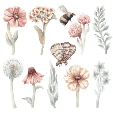 Wildflowers Set I, Wall Stickers - Le Petit Marché Home Furniture