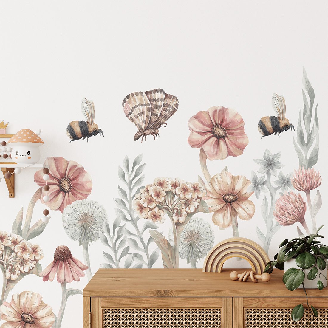 Wildflowers Set II, Wall Stickers - Le Petit Marché Home Furniture