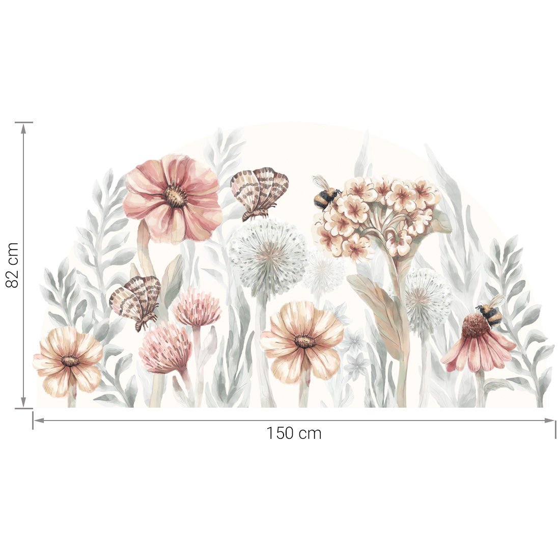 Wildflowers, Wall Stickers - Le Petit Marché Home Furniture