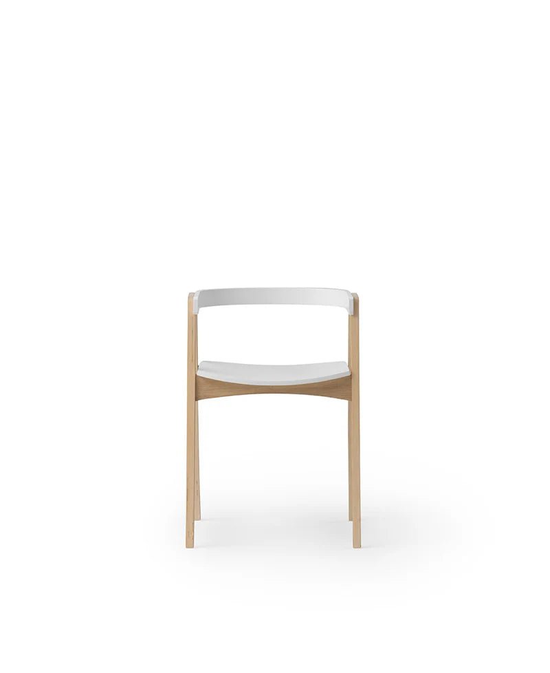 Wood Armchair Adjustable, White/Oak - Le Petit Marché Home Furniture