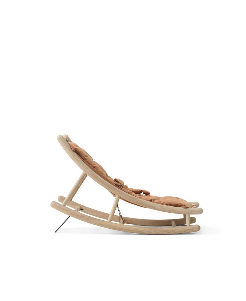 Wood Baby & Toddler Rocker, Oak/Caramel - Le Petit Marché Home Furniture