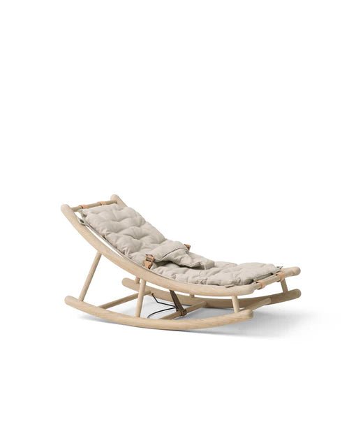 Wood baby & toddler rocker, oak/nature - Le Petit Marché Home Furniture