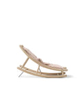 Wood baby & toddler rocker, oak/rose - Le Petit Marché Home Furniture