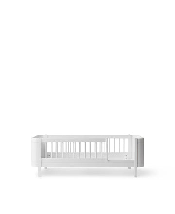 Wood Mini+ Junior Bed, White - Le Petit Marché Home Furniture