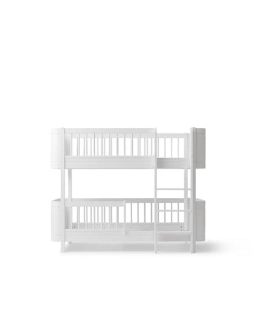 Wood Mini+ low bunk bed, white - Le Petit Marché Home Furniture