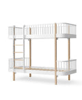 Wood Original Bunk Bed, White/Oak - Le Petit Marché Home Furniture