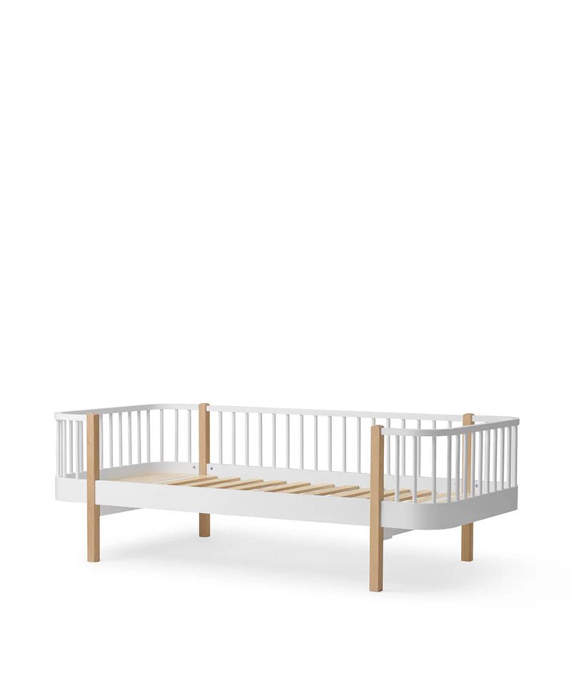 Wood Original Day Bed, White/Oak - Le Petit Marché Home Furniture