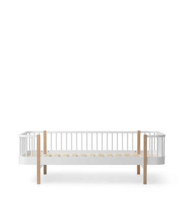 Wood Original Day Bed, White/Oak - Le Petit Marché Home Furniture