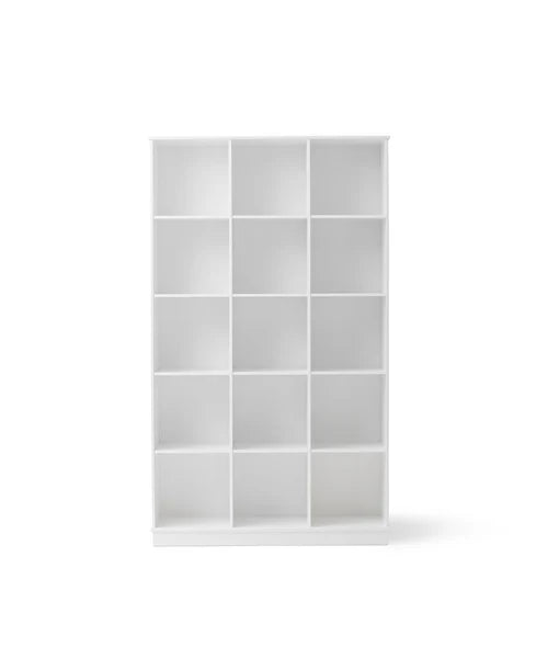 Wood shelving unit 3x5 w. base - Le Petit Marché Home Furniture