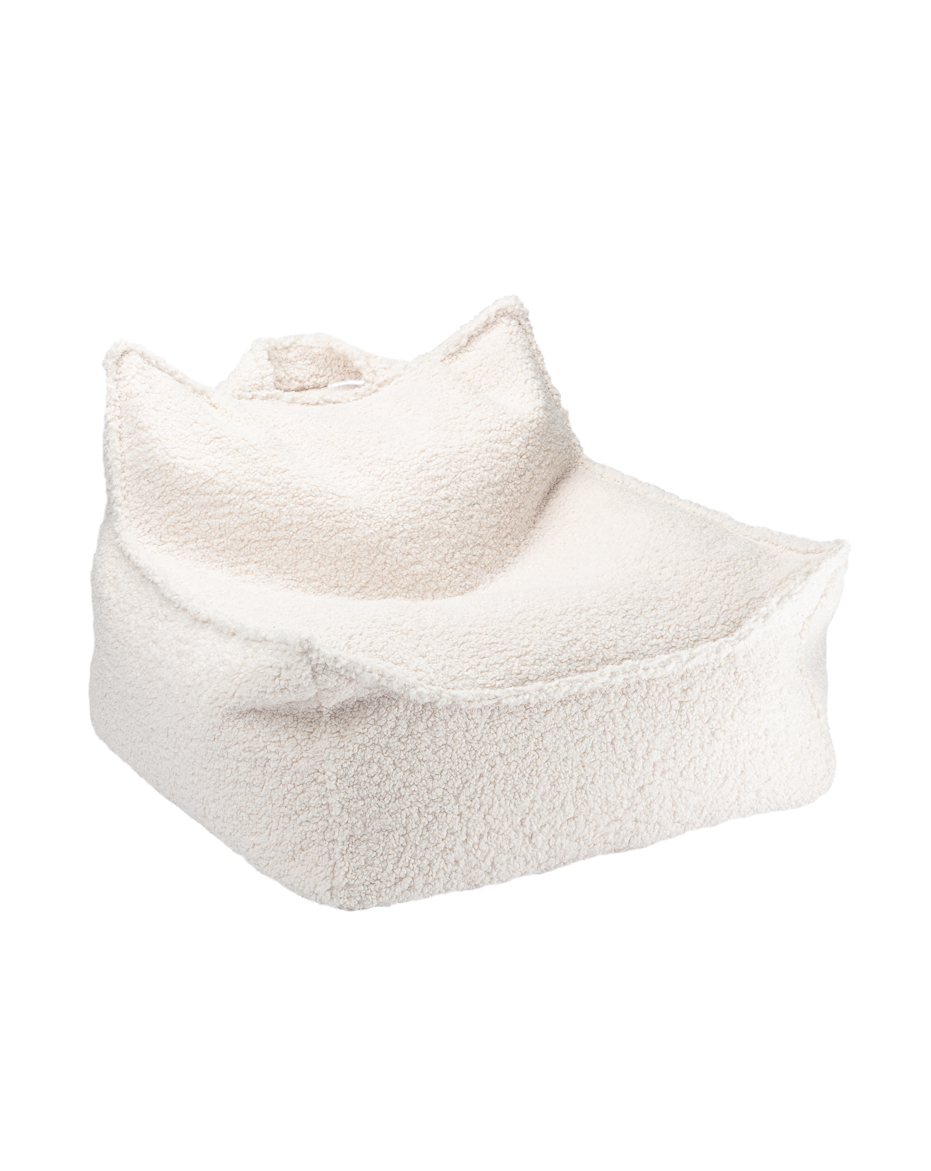 Beanbag Chair Cream White W597263